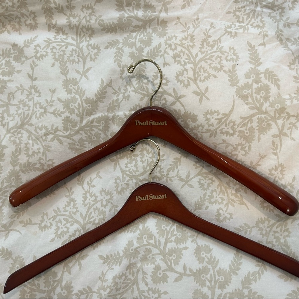 Set of two Paul Stuart hangers